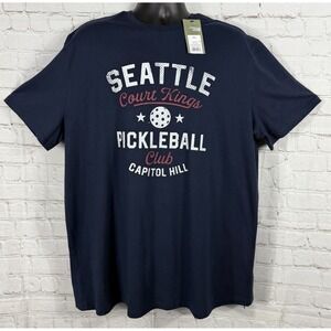 Seattle Pickleball "Court Kings Club" Capitol Hill Men's S/S Shirt‎ Size Med.